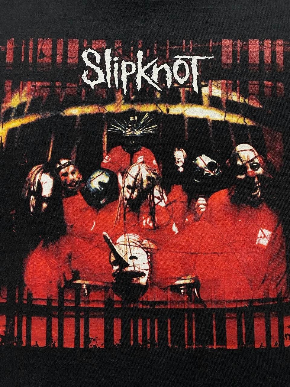 Band Tees VINTAGE 00s SLIPKNOT SELF TITLED ALBUM NU METAL BAND TEE Size US S / EU 44-46 / 1 - 3 Thumbnail