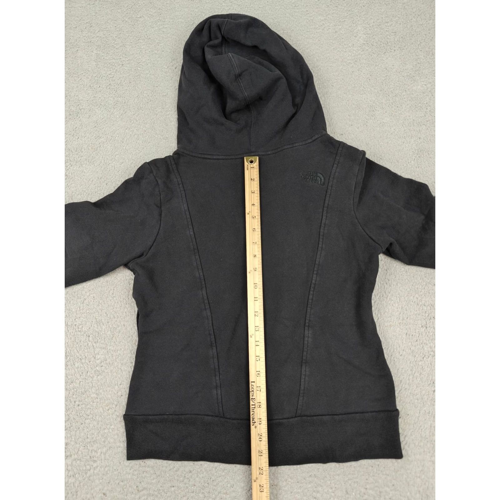 The North Face The North Face Hoodie Womens M Black Full Zip Fleece Hooded Logo Diagonal Zip Size M / US 6-8 / IT 42-44 - 4 Thumbnail