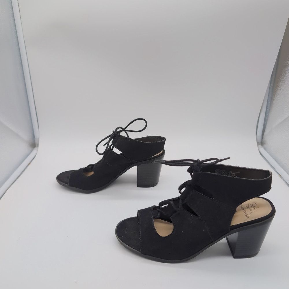 Other Women's Black Heeled Sandals Size US 7.5 / IT 37.5 - 3 Thumbnail