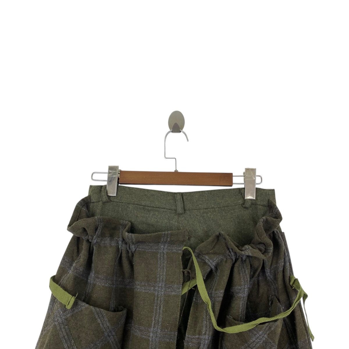 Vintage EXCLUSIVE CLUTCH Japanese Brand Check Tartan Baggy Size 29" - 4 Thumbnail