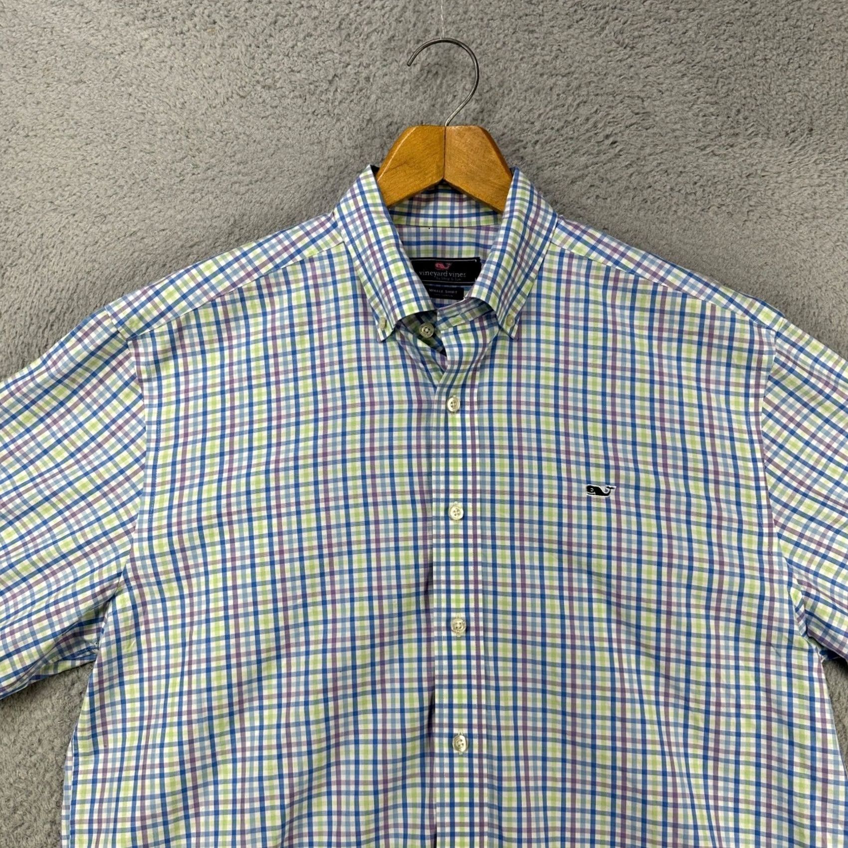 Vineyard Vines Vineyard Vines Shirt Button Down Men Large Blue Gingham Plaid Long Sleeve Size US L / EU 52-54 / 3 - 6 Thumbnail