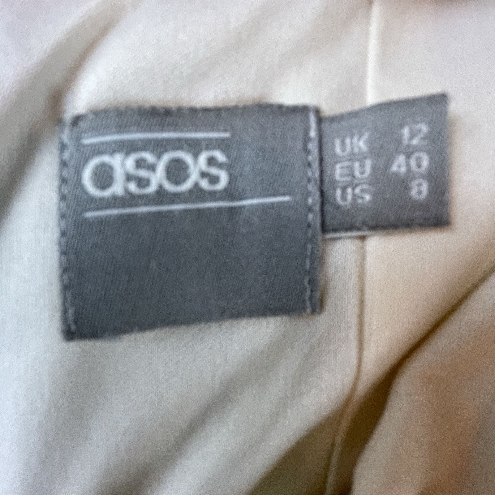 Asos Asos Day Dress 8 Pastel Pink One Shoulder Ruffle Summery Size M / US 6-8 / IT 42-44 - 3 Thumbnail