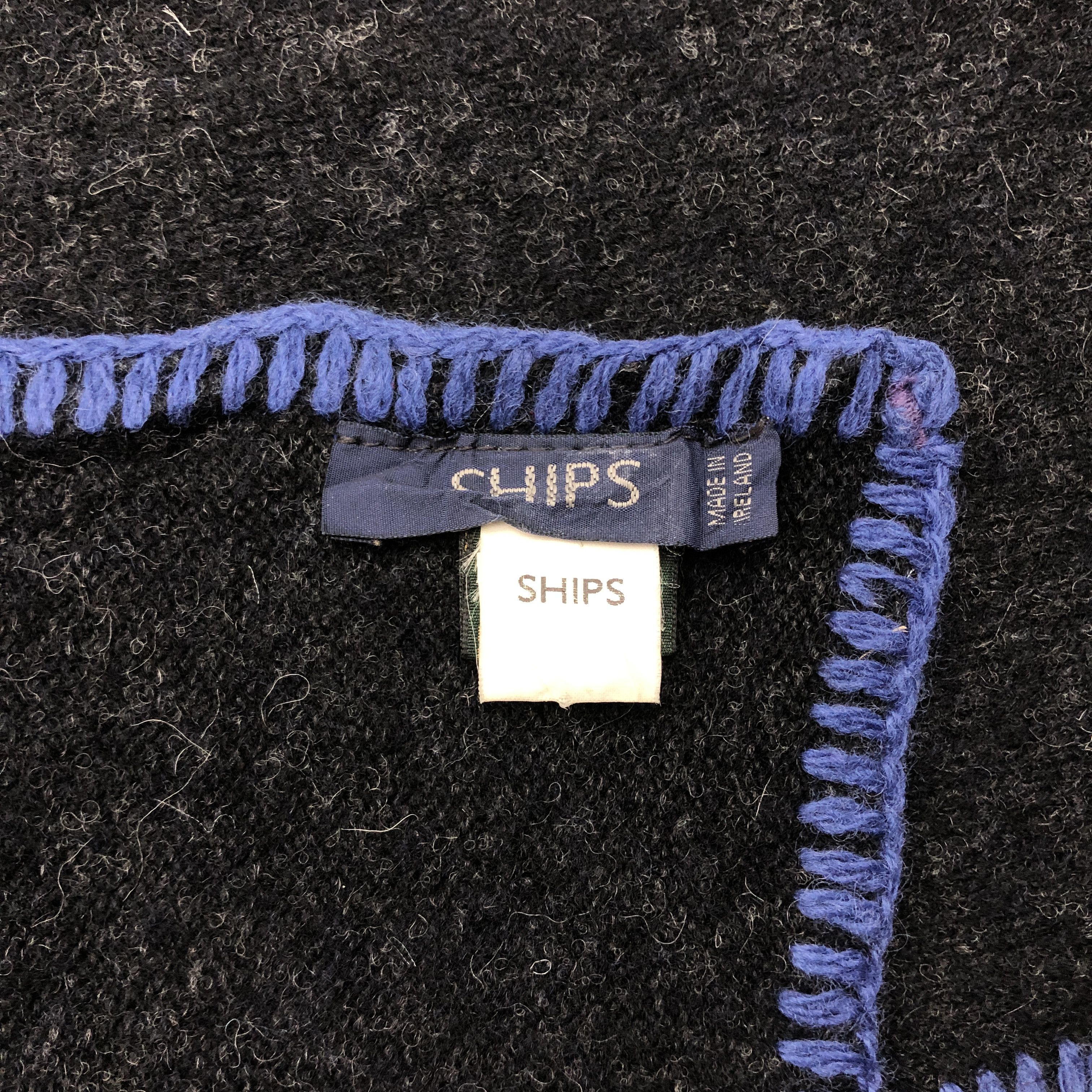 SHIPS Vintage Ships Scarf Muffler Wool Cashmere Scarves Size ONE SIZE - 5 Thumbnail