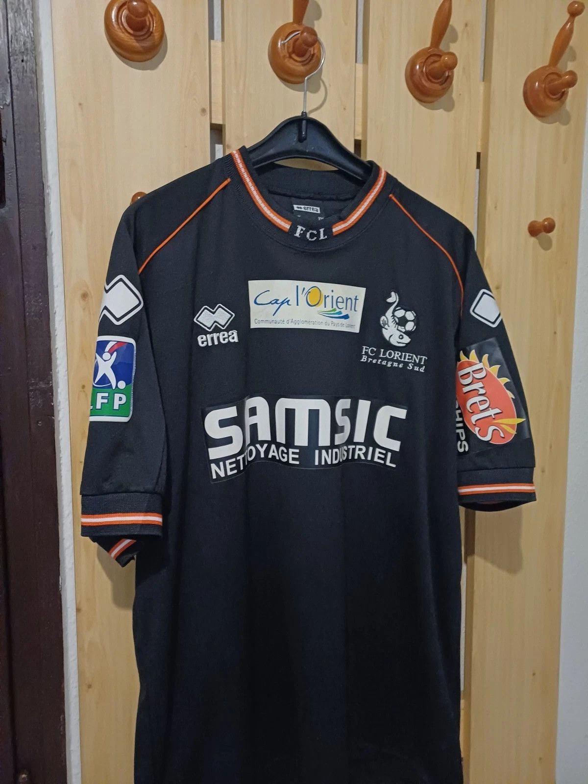 Errea FC Lorient 2004-05 Match Issue/Worn Shirt #4 DAHOU - Erreà Size US XXL / EU 58 / 5 - 3 Thumbnail