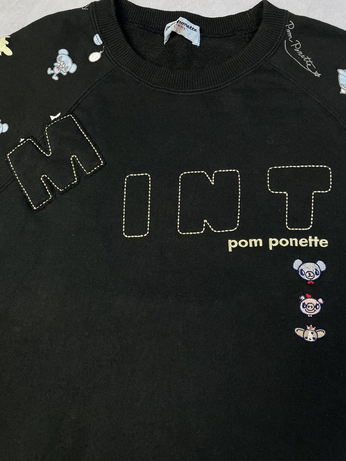 Angel Blue 2000s Pom Ponnete Kawaii Graphic Sweatshirt Size XS / US 0-2 / IT 36-38 - 2 Thumbnail