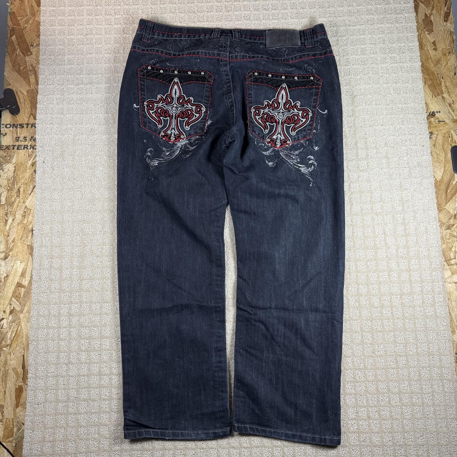 Other Y2K Ak:cess Baggy Wide Leg Jeans Size 40x32 Size US 40 / EU 56 - 7 Thumbnail