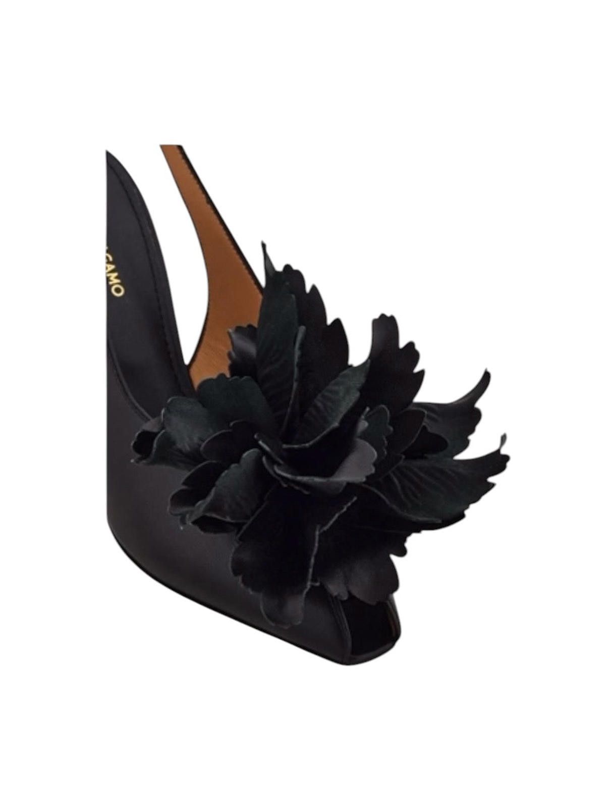 Salvatore Ferragamo Ferragamo Flower Embellished Slingback Size US 7.5 / IT 37.5 - 4 Thumbnail
