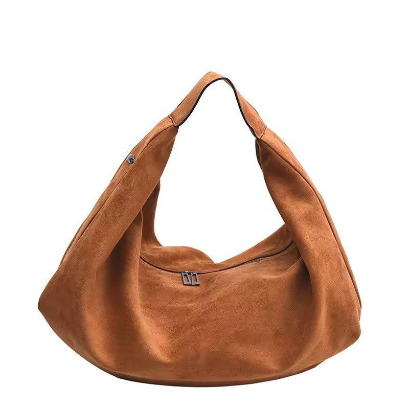 Vintage Streetwear Hobo PU Suede Trendy Y2k Shoulder bag Size ONE SIZE - 1 Thumbnail