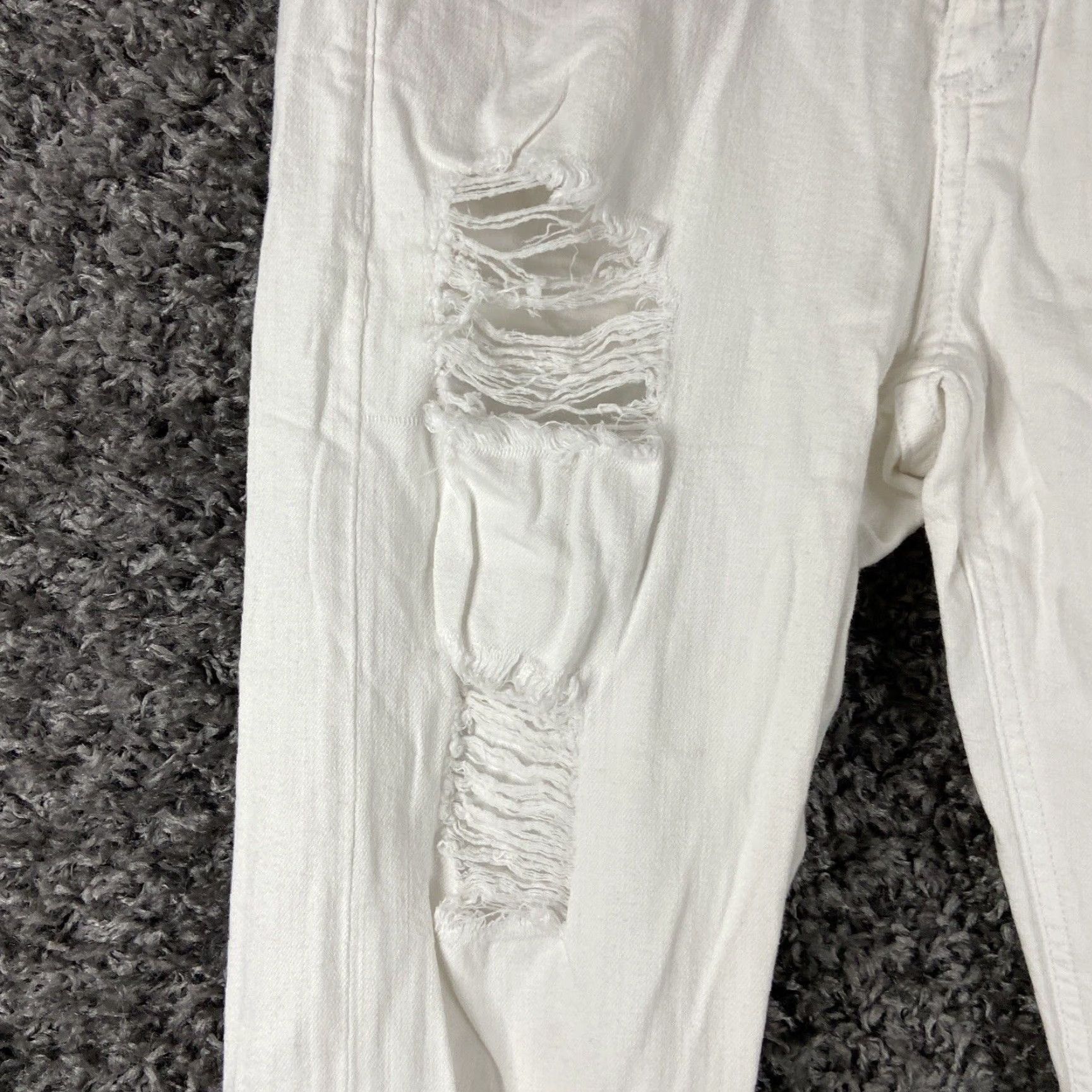 Rag & Bone Rag & Bone Women's White Skinny Distressed Jeans Size 26 Size 26" / US 2 / IT 38 - 5 Thumbnail