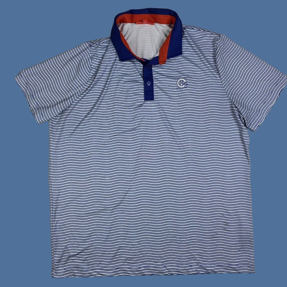 Vintage Redvanly Performance Polo Golf Short Sleeve Shirt, Blue, XL, Stretch, Mens, Activewear Size US XL / EU 56 / 4 - 1 Thumbnail