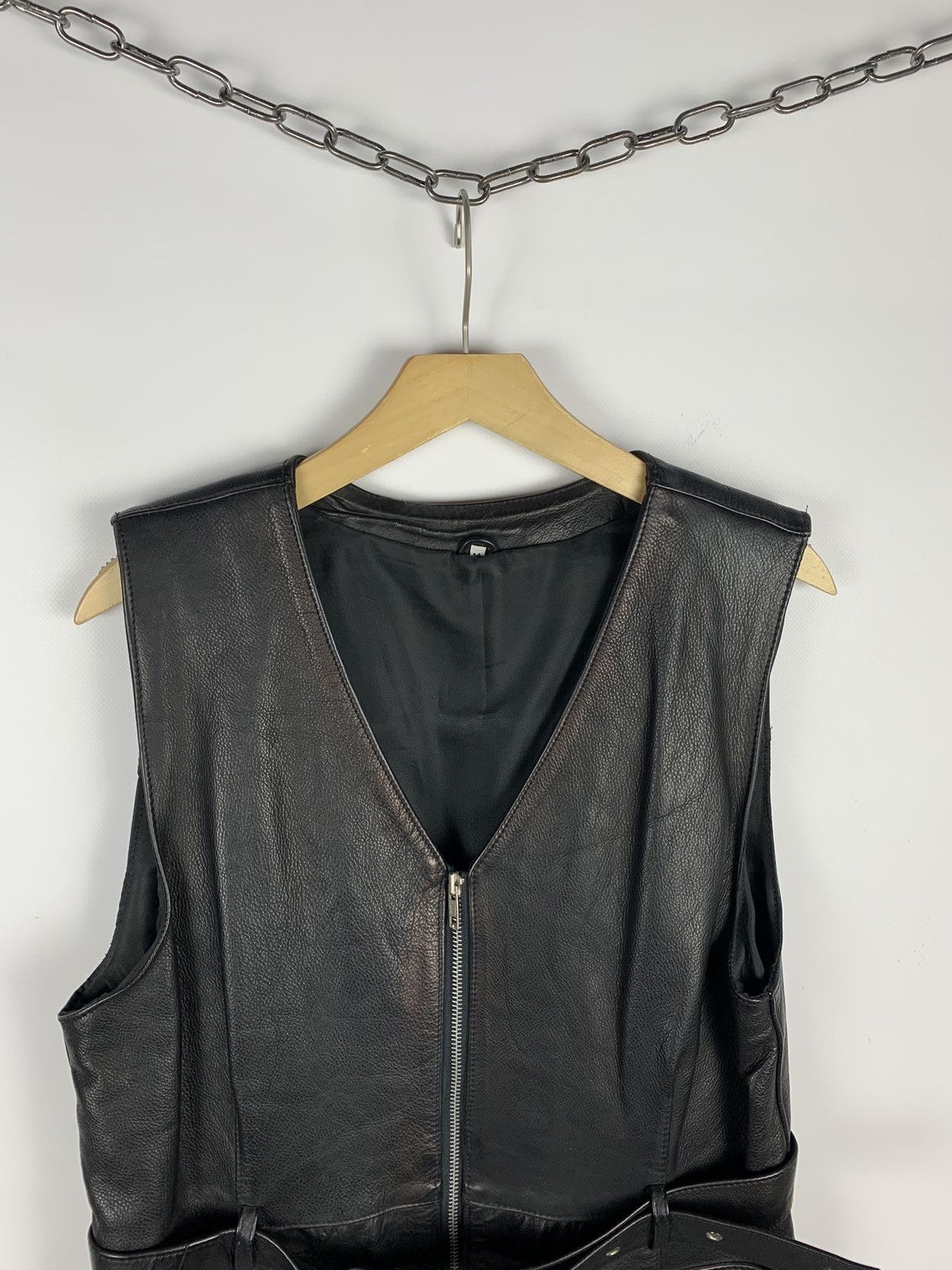 Cowboy Equipment Vintage Leather Cowboy Multi Zip Jacket Avant Garde Size 14 Size XL / US 12-14 / IT 48-50 - 2 Thumbnail