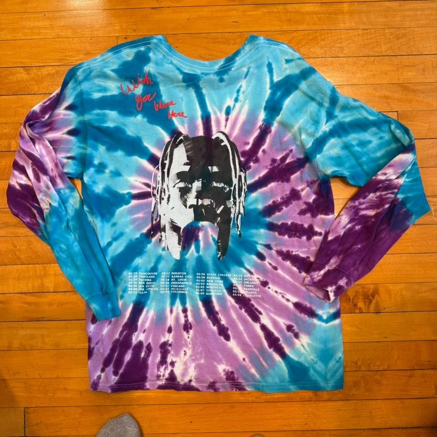 Travis Scott Travis Scott Astroworld Tour Tie Dye Long Sleeve Size Large Size US L / EU 52-54 / 3 - 4 Thumbnail