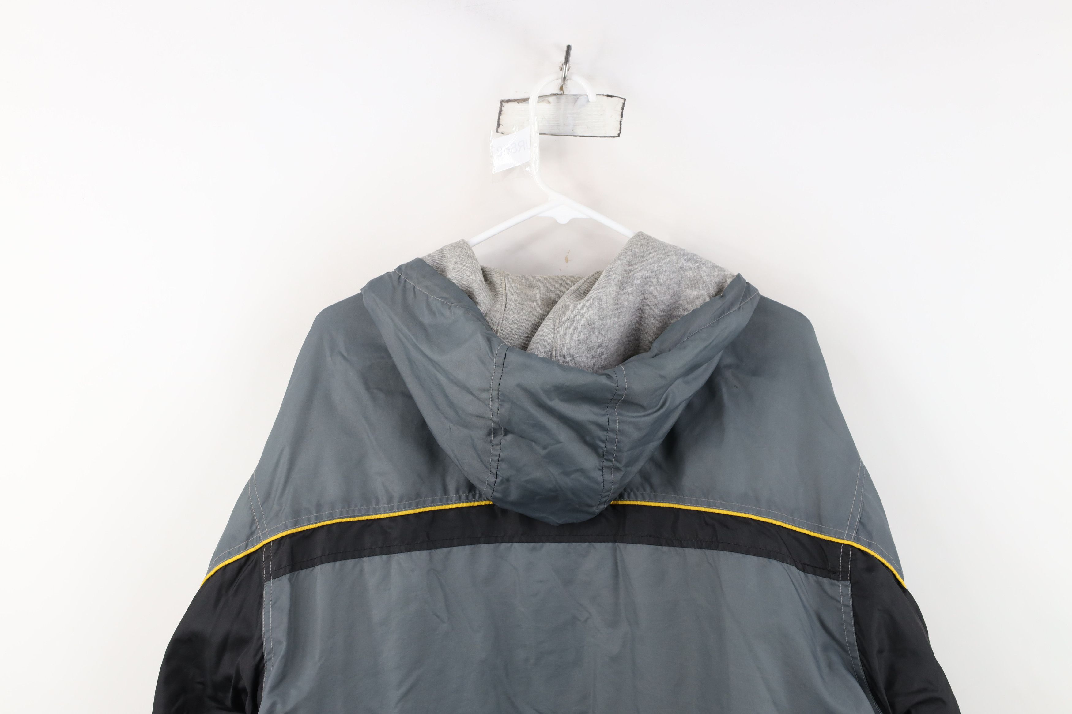 Starter Vintage 90s Starter Reversible Lined Hooded Jacket Gray Size US M / EU 48-50 / 2 - 10 Thumbnail