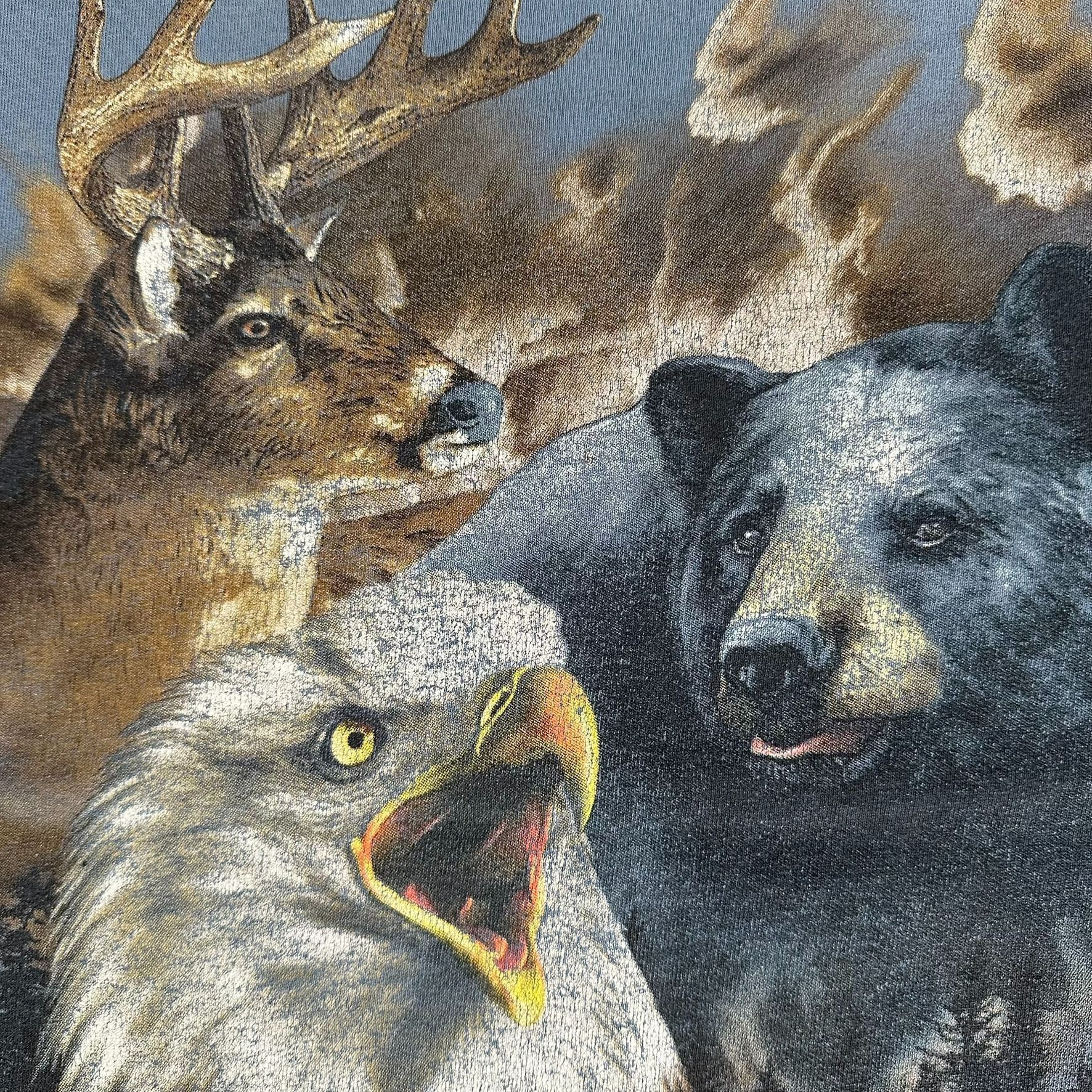 Vintage Vintage 90s West Virginia Wildlife T-Shirt Nature Animals De Size US L / EU 52-54 / 3 - 3 Thumbnail