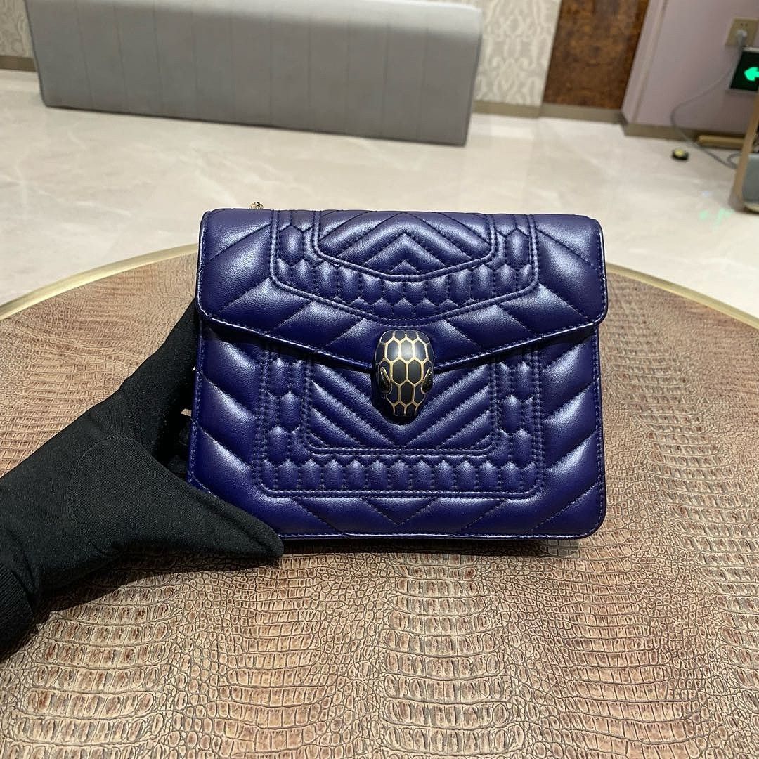 Bvlgari BVLGARI Quilted Leather Serpenti Shoulder Bag Size ONE SIZE - 1 Thumbnail