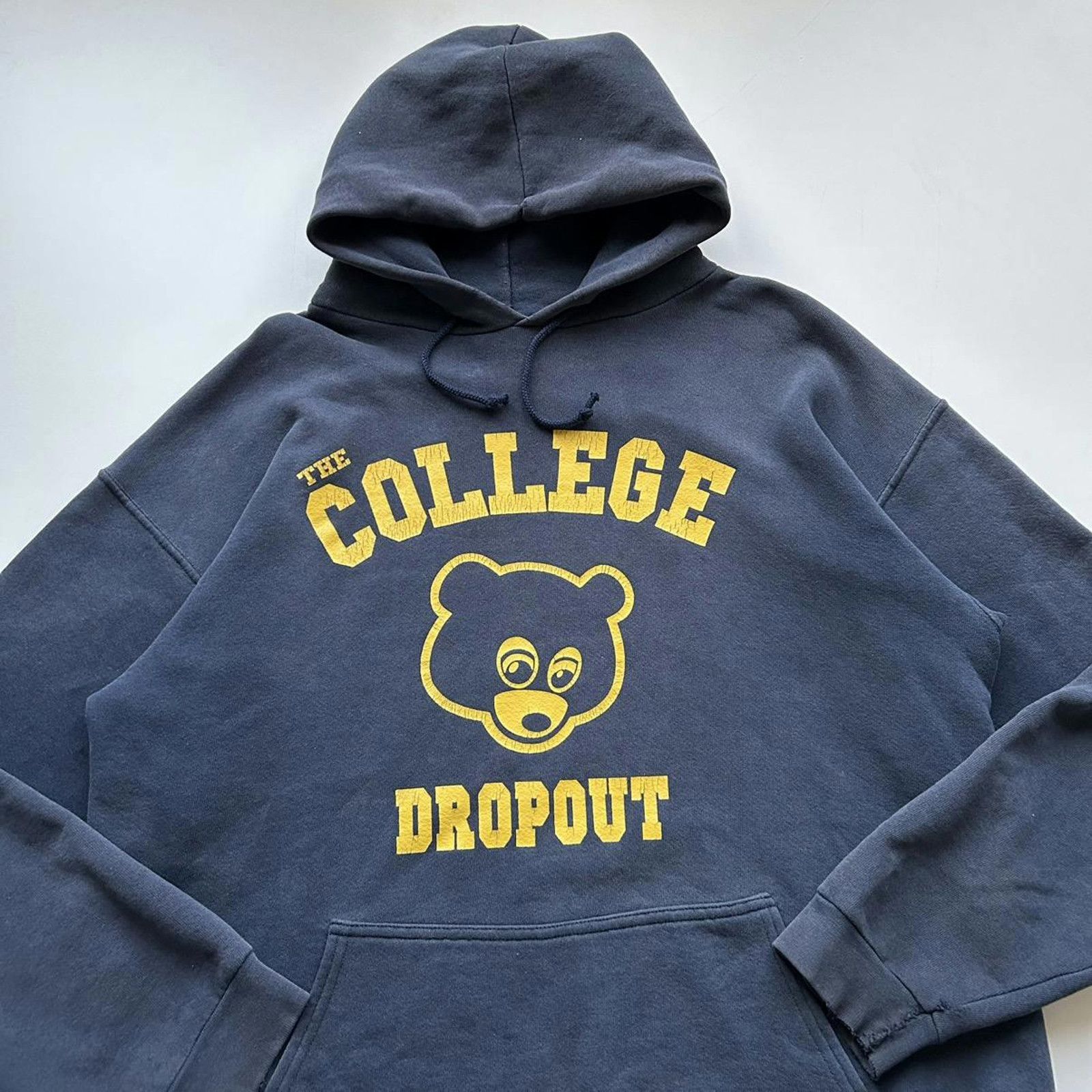 Kanye West × Rap Tees × Vintage Vintage 2004 Kanye West The College Drop Out Graphic Hoodie Size US L / EU 52-54 / 3 - 2 Thumbnail