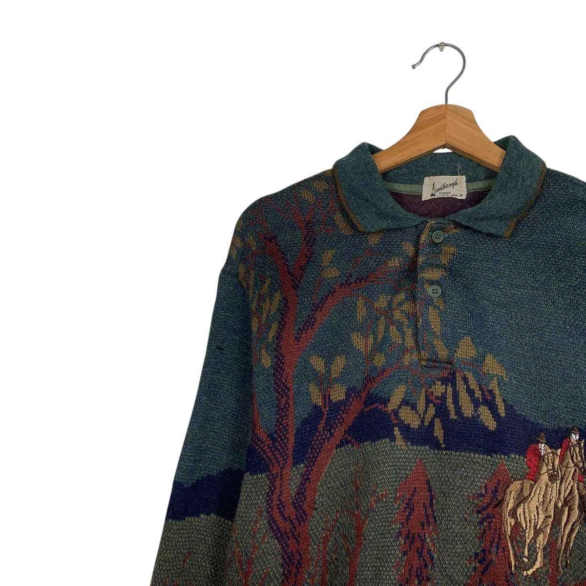Japanese Brand Vintage Japanese Brand Lindbergh Full Print Sweater Size US M / EU 48-50 / 2 - 6 Thumbnail