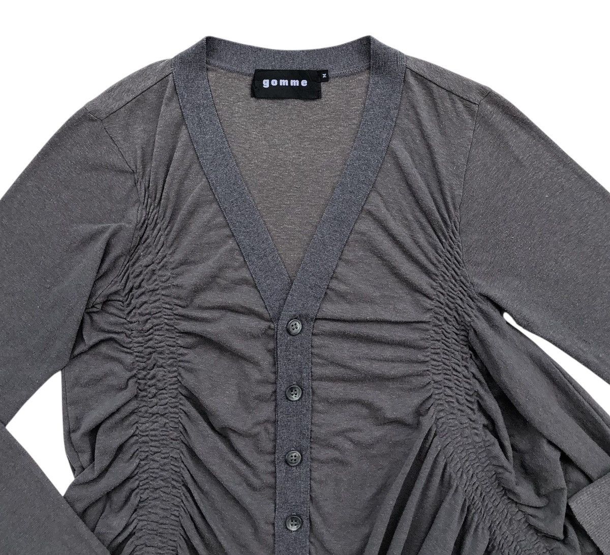 Yohji Yamamoto Gomme By Yohji Yamamoto Japan Maki Hiroshige Cardigan Top Size M / US 6-8 / IT 42-44 - 4 Thumbnail