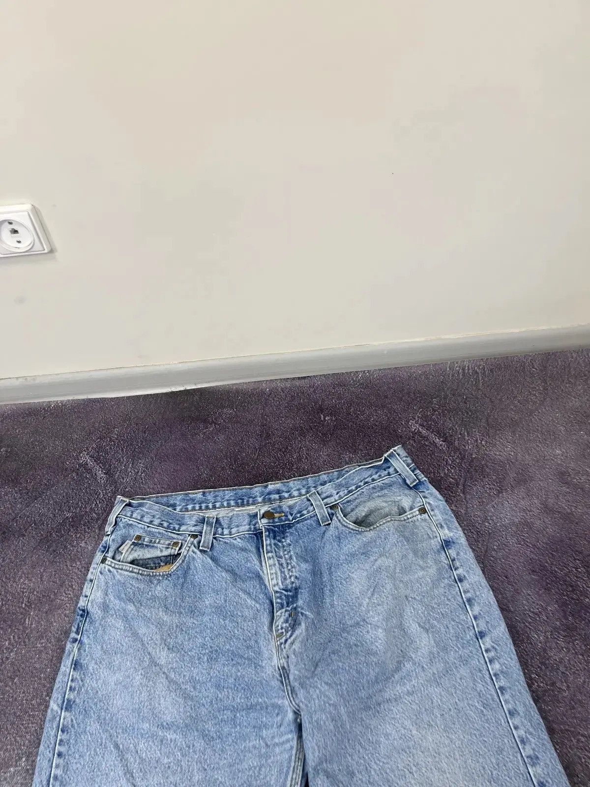 Carhartt × Vintage Vintage Carhartt USA Light Blue Denim Hype Baggy Jeans Size US 38 / EU 54 - 8 Thumbnail