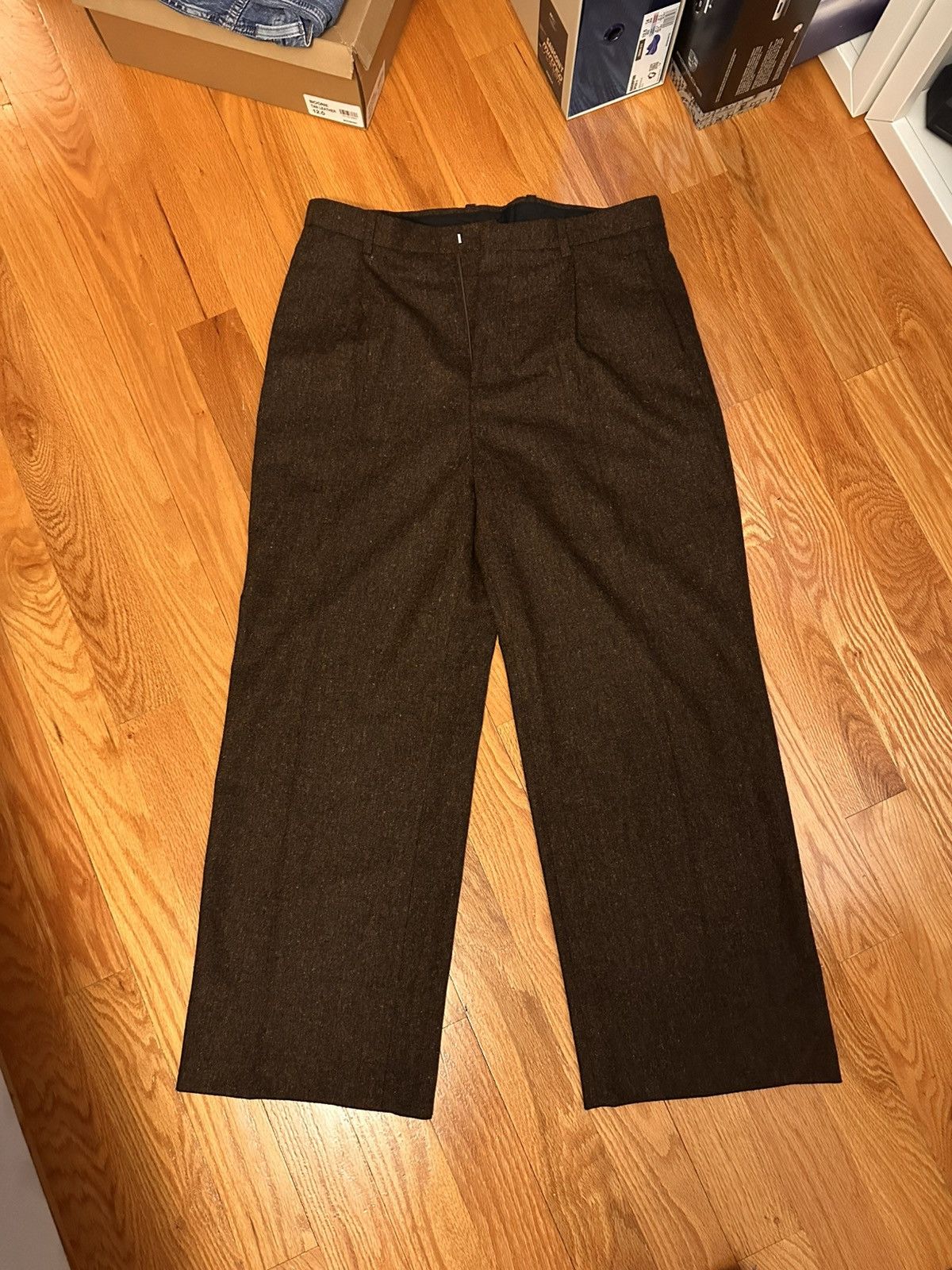 Olive Olive Wide-Cut Trousers Size US 36 / EU 52 - 1 Thumbnail