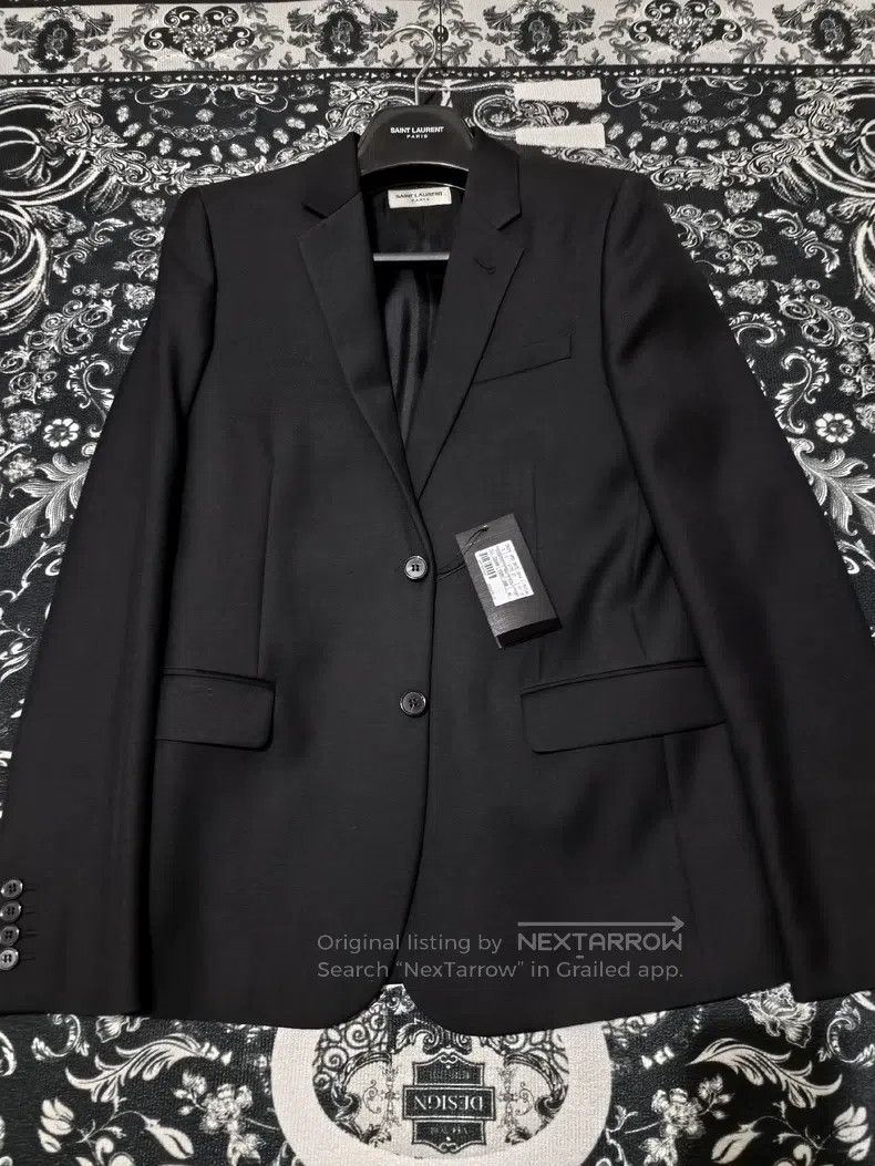 Saint Laurent Paris Saint Laurent Paris Men's Business Suit with Shoulder Pads Size US S / EU 44-46 / 1 - 2 Thumbnail
