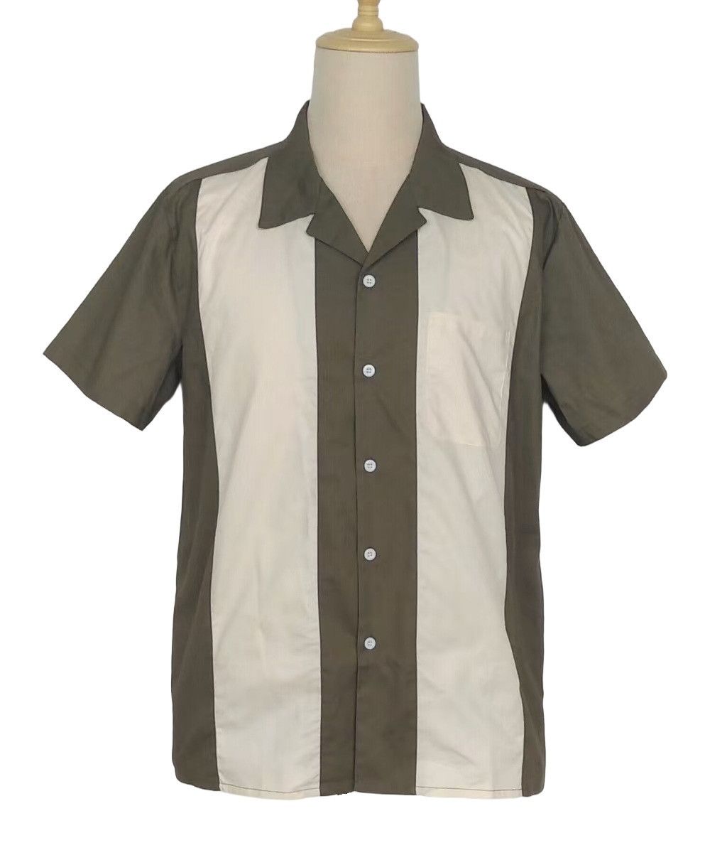 Other Vintage Style Western Shirts Bowling Shirts-olive Size US L / EU 52-54 / 3 - 1 Thumbnail
