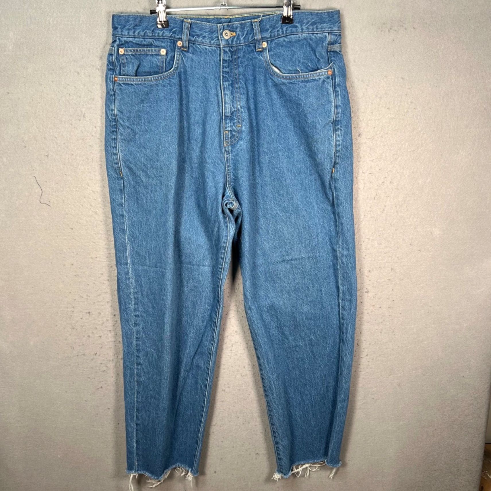 Stan Ray VINTAGE Stan Ray Jeans Mens 35 x 29 Relaxed Fit Distressed Denim Blue Size US 35 - 2 Thumbnail