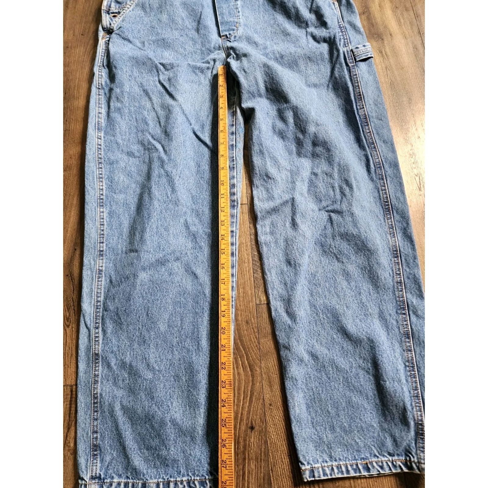 Jordache Vintage Jordache Denim Jean Overalls Work Wear Carpenter Womens L Jeans Blue 90s USA Mens Womens Boys Girls Size 36" / US 14 / IT 50 - 5 Thumbnail