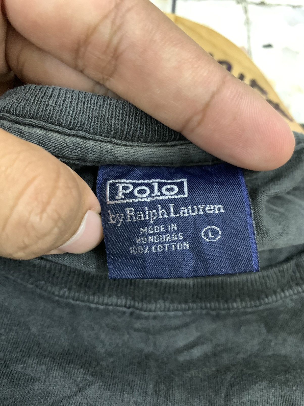 Polo Ralph Lauren POLO RALPH LAUREN EMBROIDERED PLAIN BLACK TEE Size US L / EU 52-54 / 3 - 4 Thumbnail