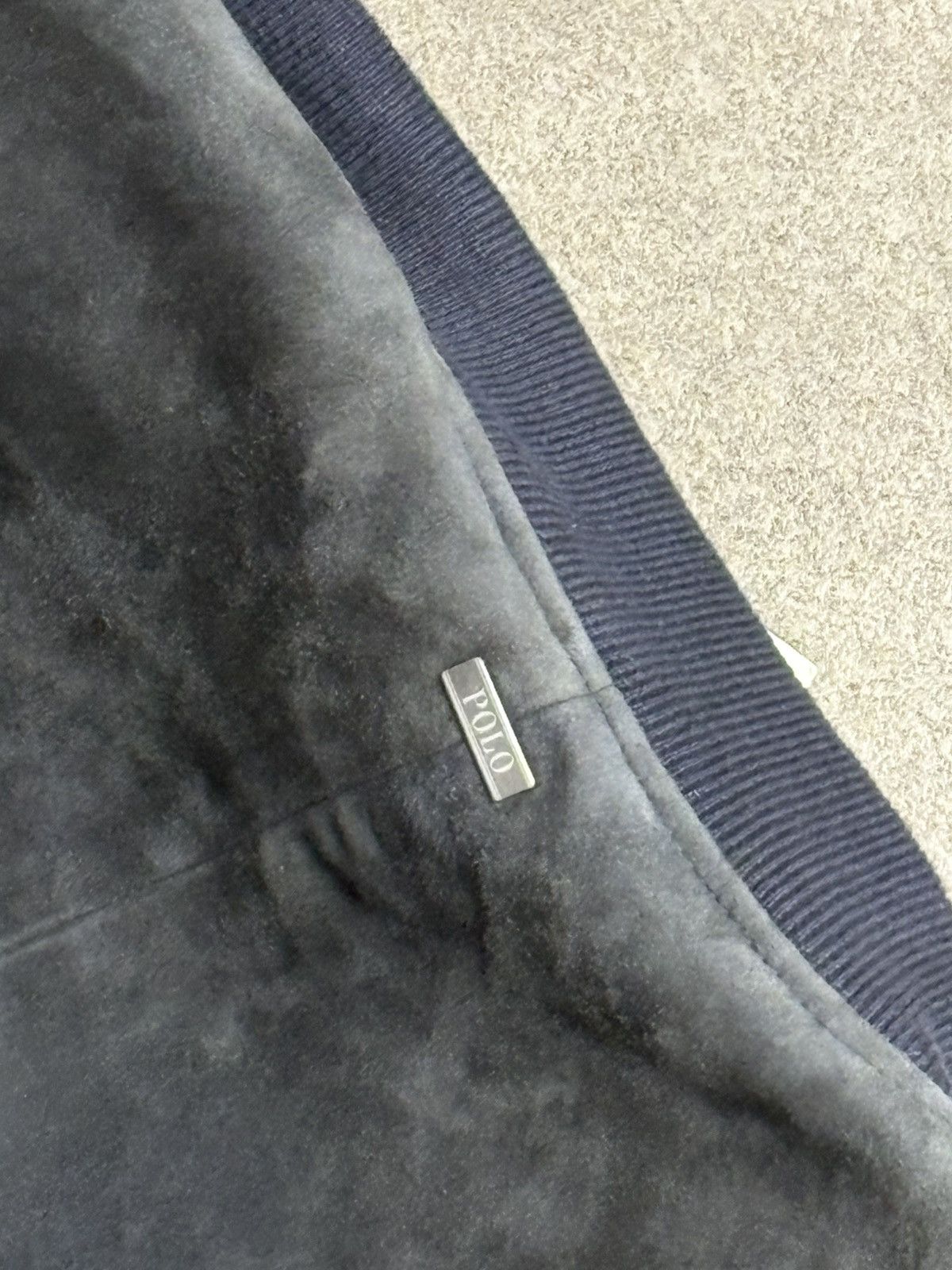 Polo Ralph Lauren Navy Suede Bomber Jacket Ralph Lauren Men’s Size S – New Size US S / EU 44-46 / 1 - 5 Thumbnail