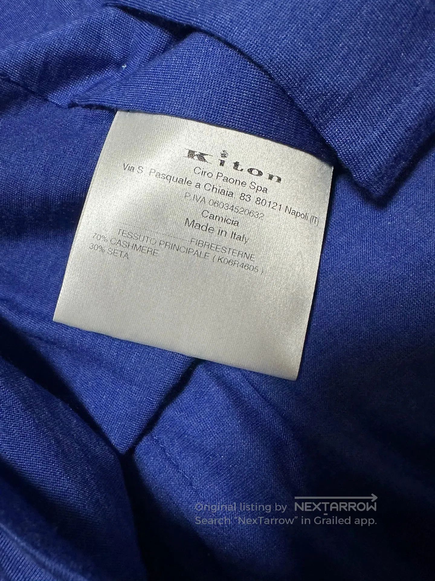 Kiton Blue Long-Sleeve Button-Up Shirt. Size US XXS / EU 40 - 6 Thumbnail