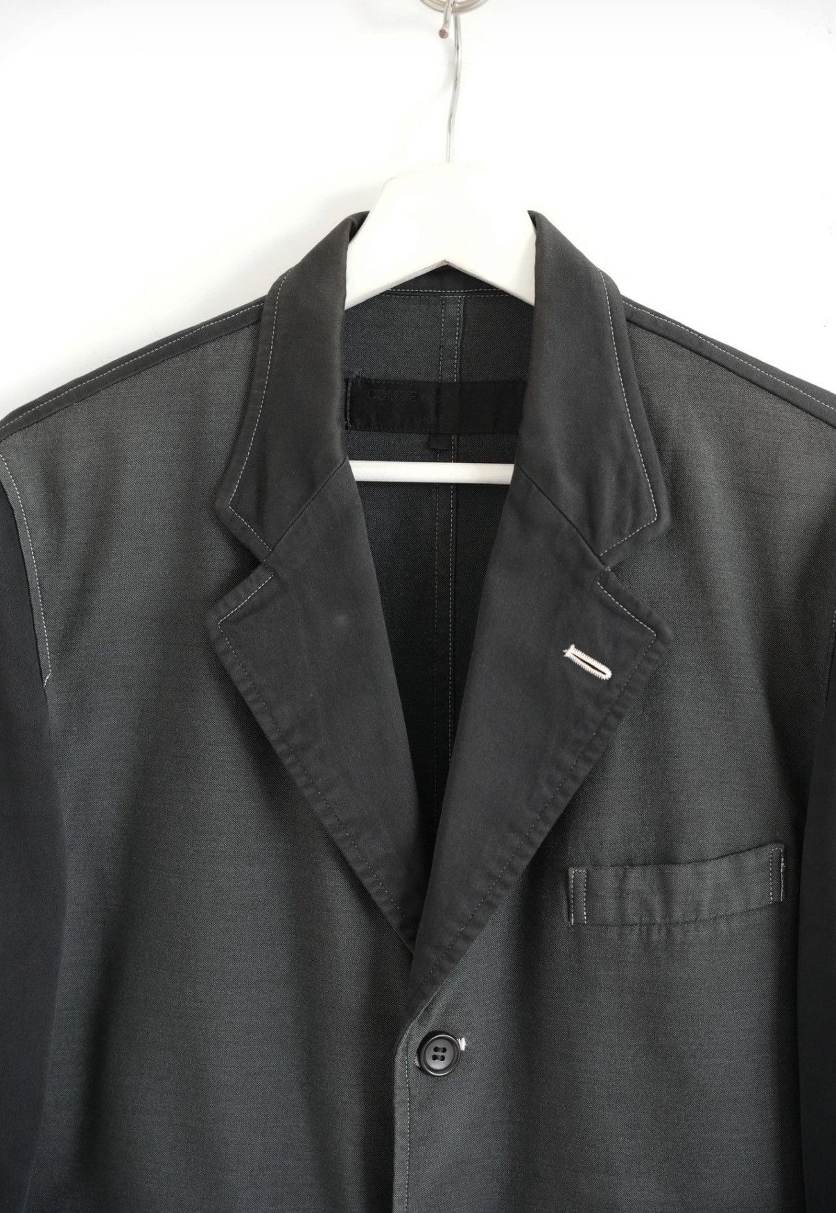 Yohji Yamamoto Comme des Garcons 02aw Contrast Stitch Panel Blazer K4 Size US S / EU 44-46 / 1 - 3 Thumbnail
