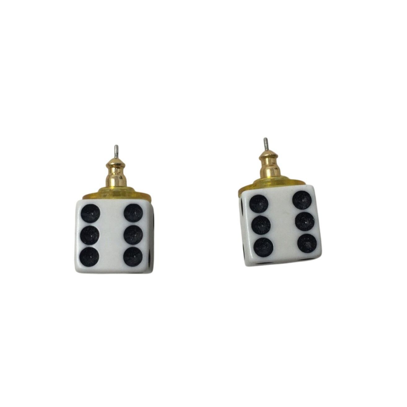 Other Women's Black and White Cube Dice Stud Earrings Size ONE SIZE - 1 Thumbnail