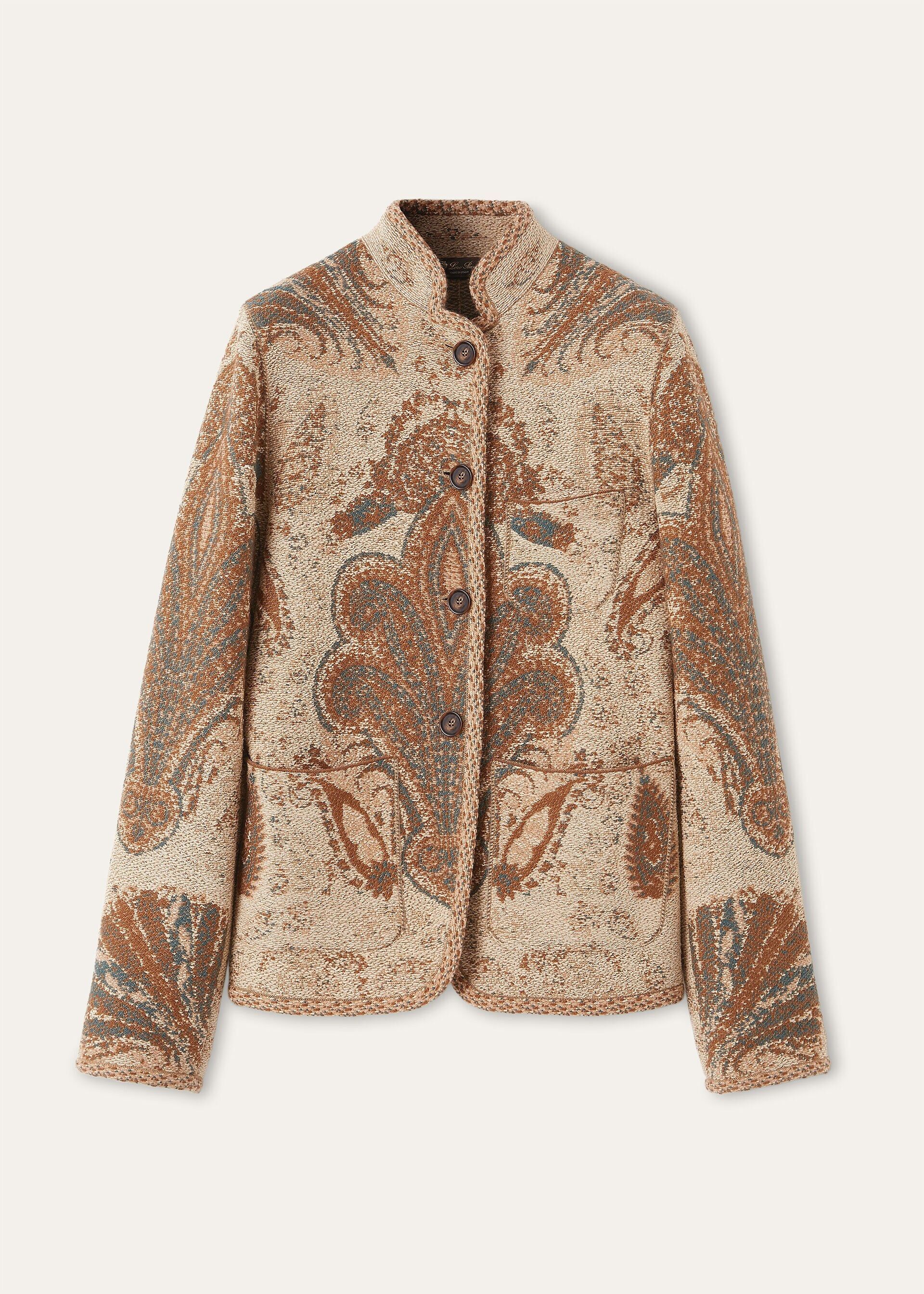 Loro Piana os11x0426 FAQ4546 Magnolia Jacket in Pink Caramel Clay Size L / US 10 / IT 46 - 1 Thumbnail
