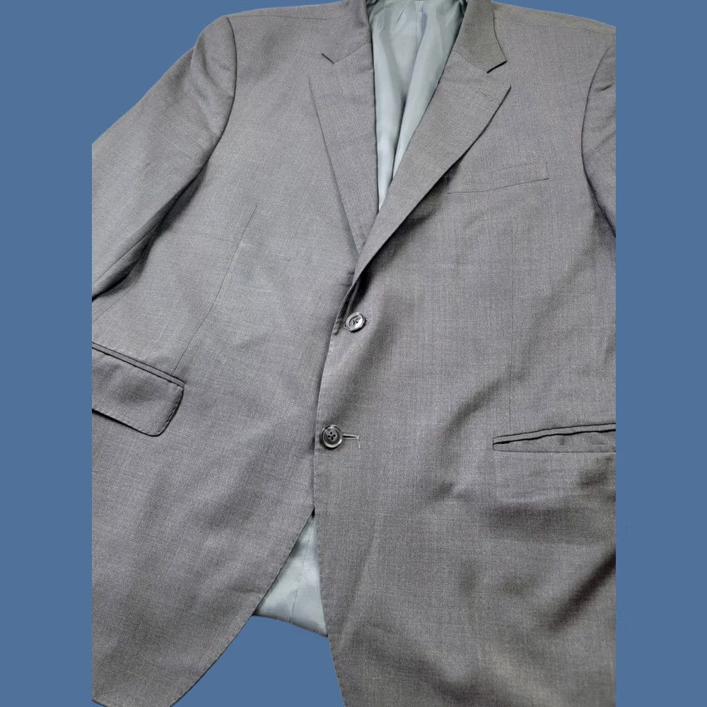 Peter Millar Peter Millar 1 Piece Mens 48 Gray Blazer 48R Wool Two Button Double Vented Size 48R - 1 Thumbnail
