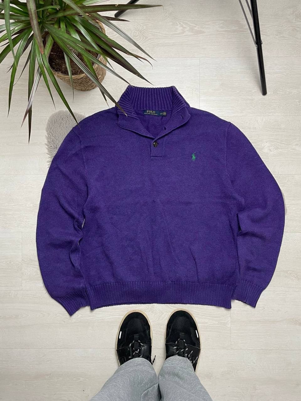 Polo Ralph Lauren × Vintage Polo Ralph Lauren Sweater Knit Small Logo Pony Y2k Size US L / EU 52-54 / 3 - 1 Thumbnail