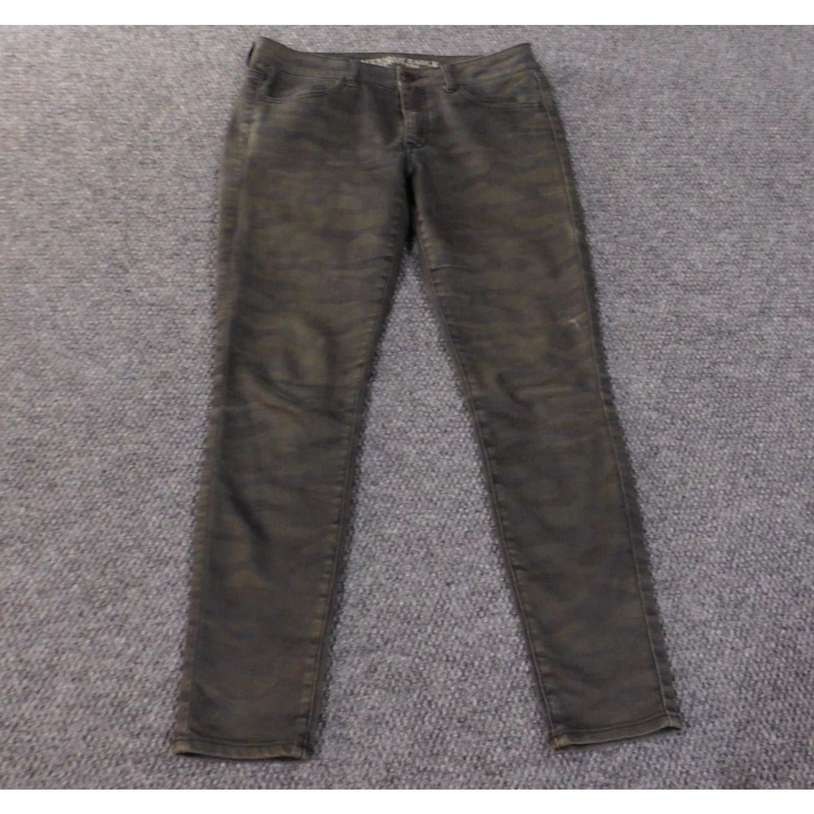 American Eagle Outfitters American Eagle Outfitters Jeans Womens 6 Camouflage Green Jegging Denim Stretch Zipper Size 24" / US 00 / IT 34 - 2 Thumbnail