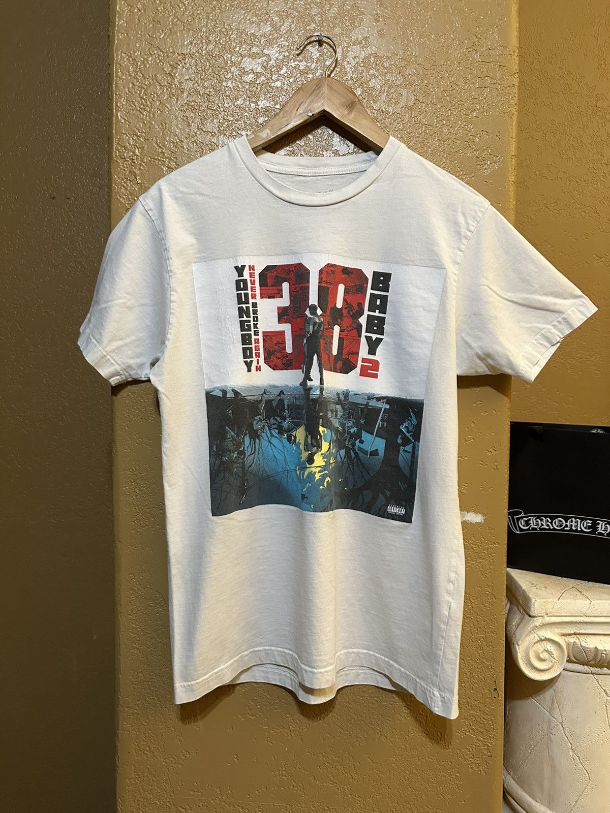 Rap Tees thrashed NBA Youngboy 38 Baby 2 tee shirt medium Size US M / EU 48-50 / 2 - 1 Thumbnail