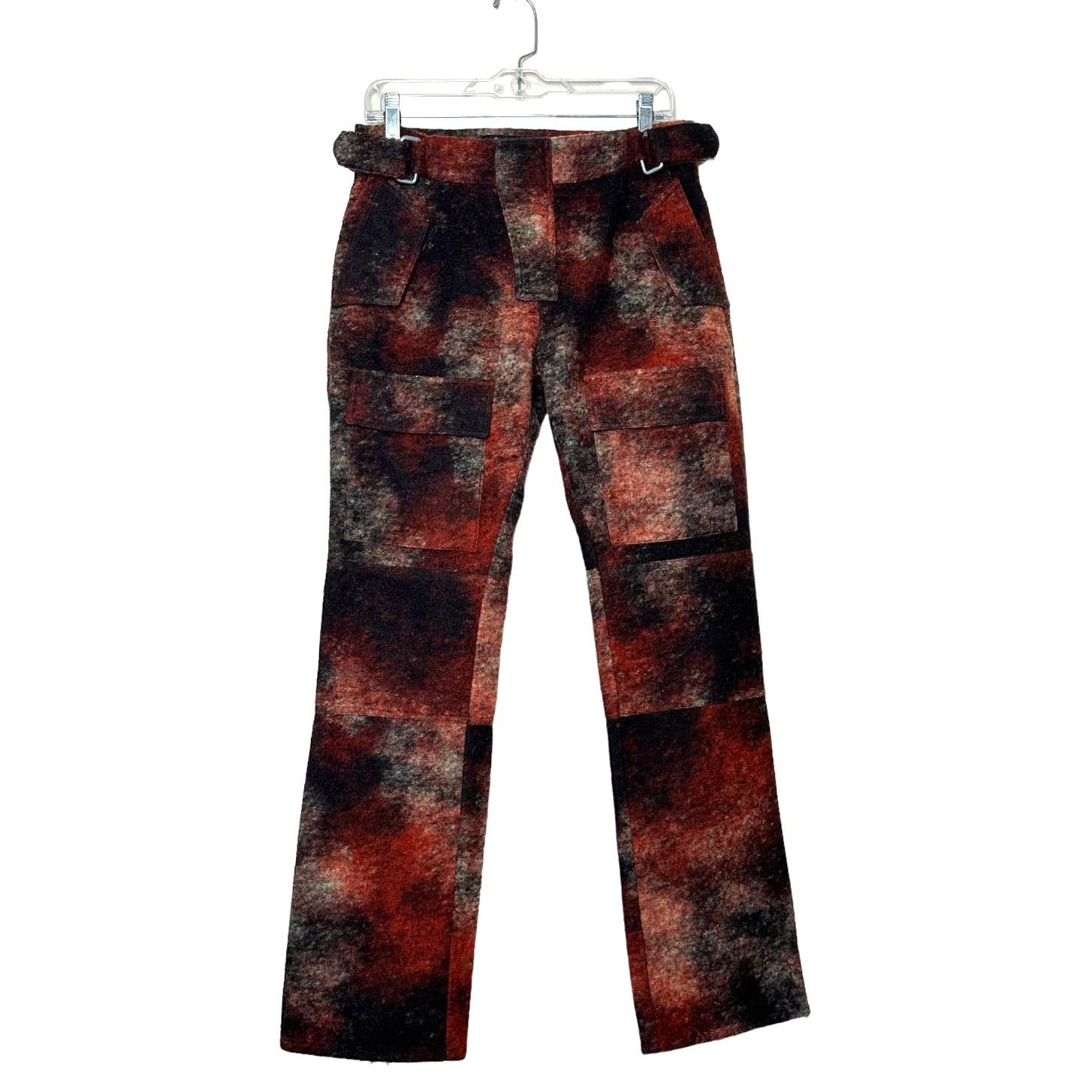 Misbhv MISBHV red rust wool blend tactical moto pants size small Size 32" / US 10 / IT 46 - 1 Thumbnail