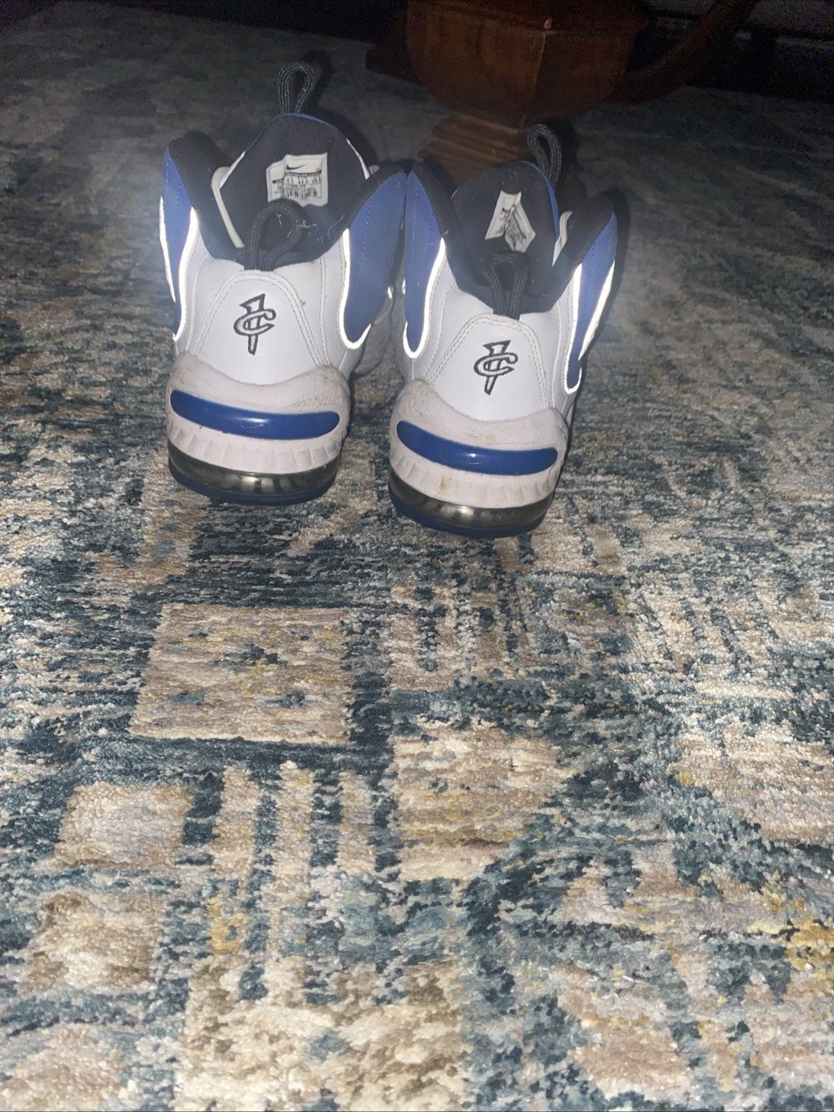Nike Royal blue and white retro Penny Hardaway sneakers Size US 10.5 / EU 43-44 - 5 Thumbnail