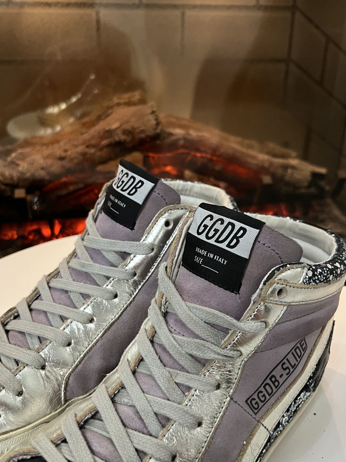 Golden Goose 🔥Golden Goose Slide Super Star Glitter Sneakers GGDB Size US 6 / IT 36 - 4 Thumbnail