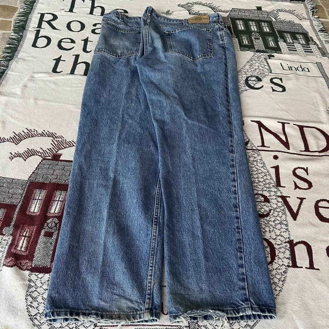 Vintage Vintage Y2K/2000s Super Baggy Grunge Medium wash Skater Style Denim Jeans! Size US 40 / EU 56 - 3 Thumbnail