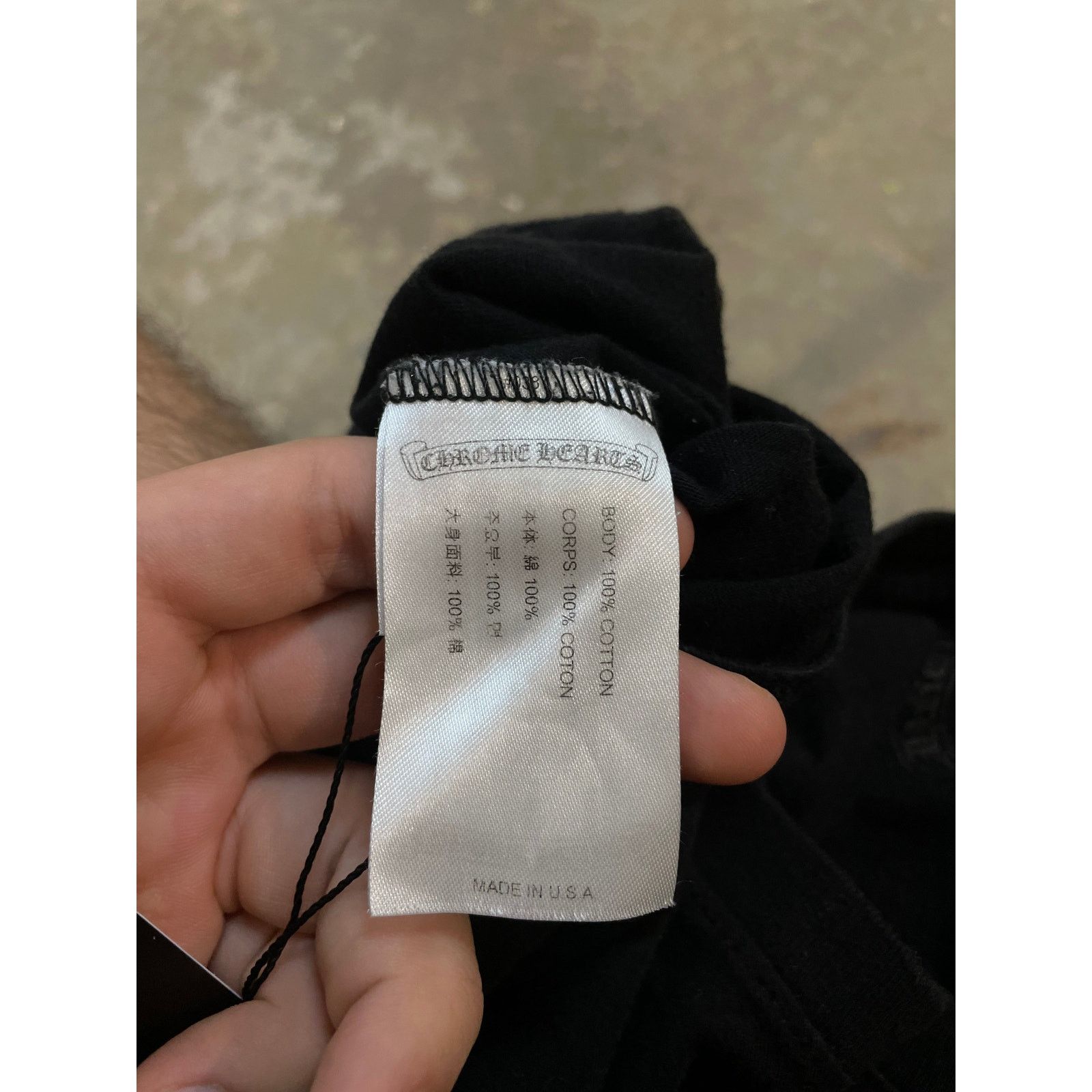 Chrome Hearts Chrome Hearts Foti Tee Black Blue Used Small Size US S / EU 44-46 / 1 - 3 Thumbnail