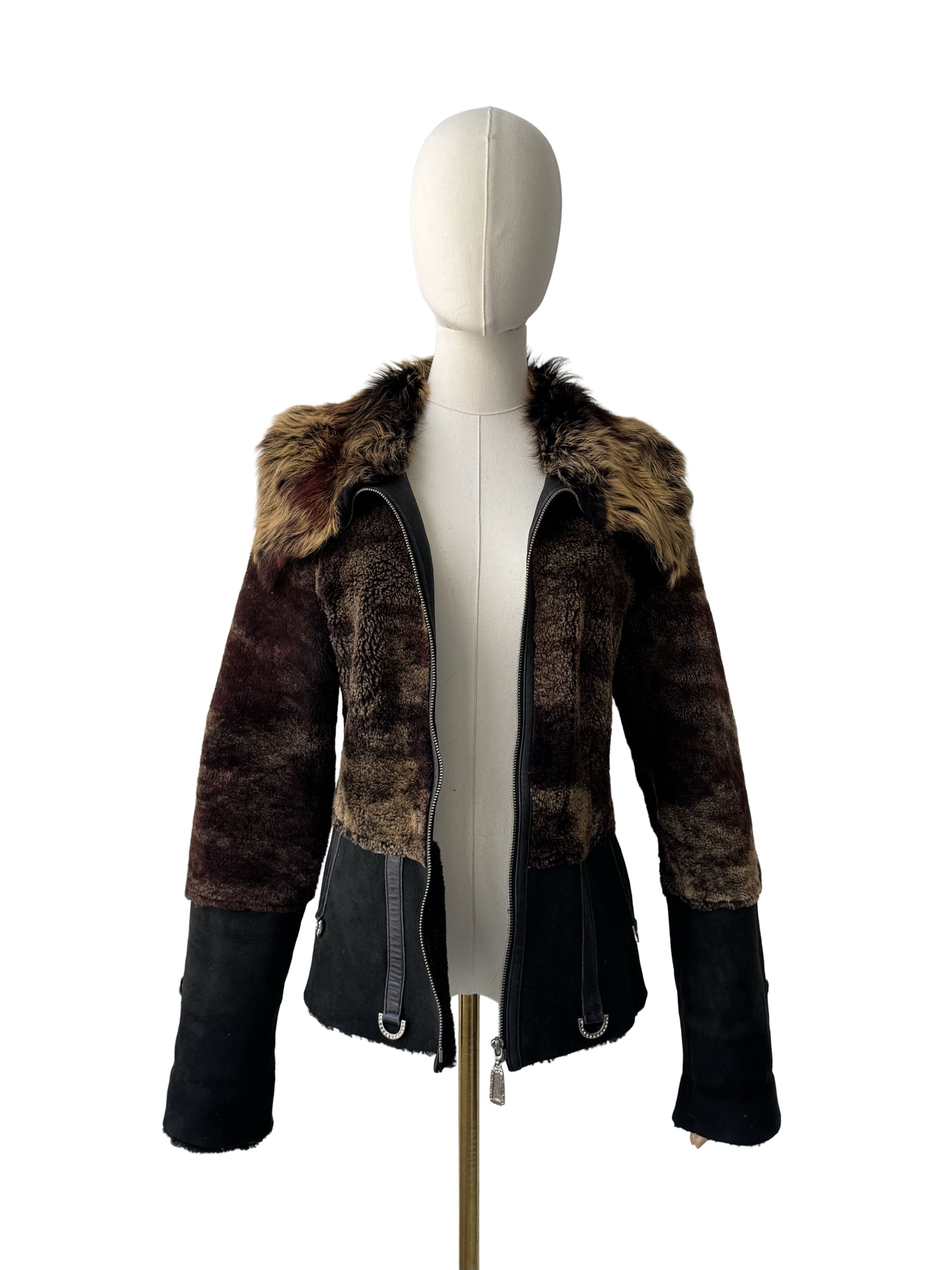 Vintage Vintage Real Sheepskin Cropped Jacket Size M / US 6-8 / IT 42-44 - 3 Thumbnail