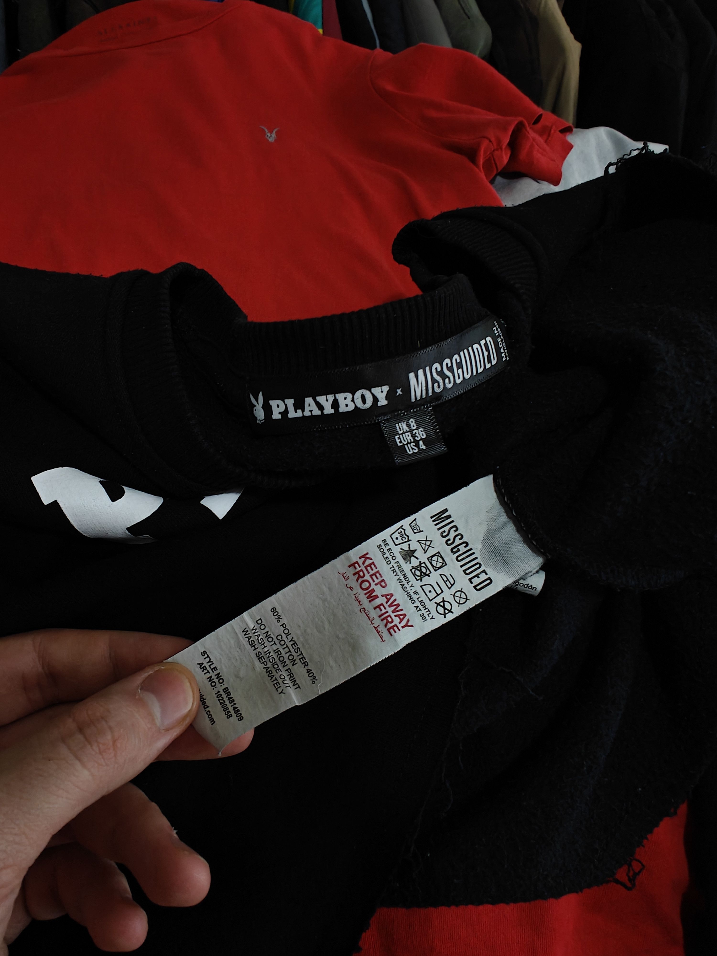 Playboy Playboy x Missguided Crop Top Sweatshirt Logo US4 Size S / US 4 / IT 40 - 8 Thumbnail