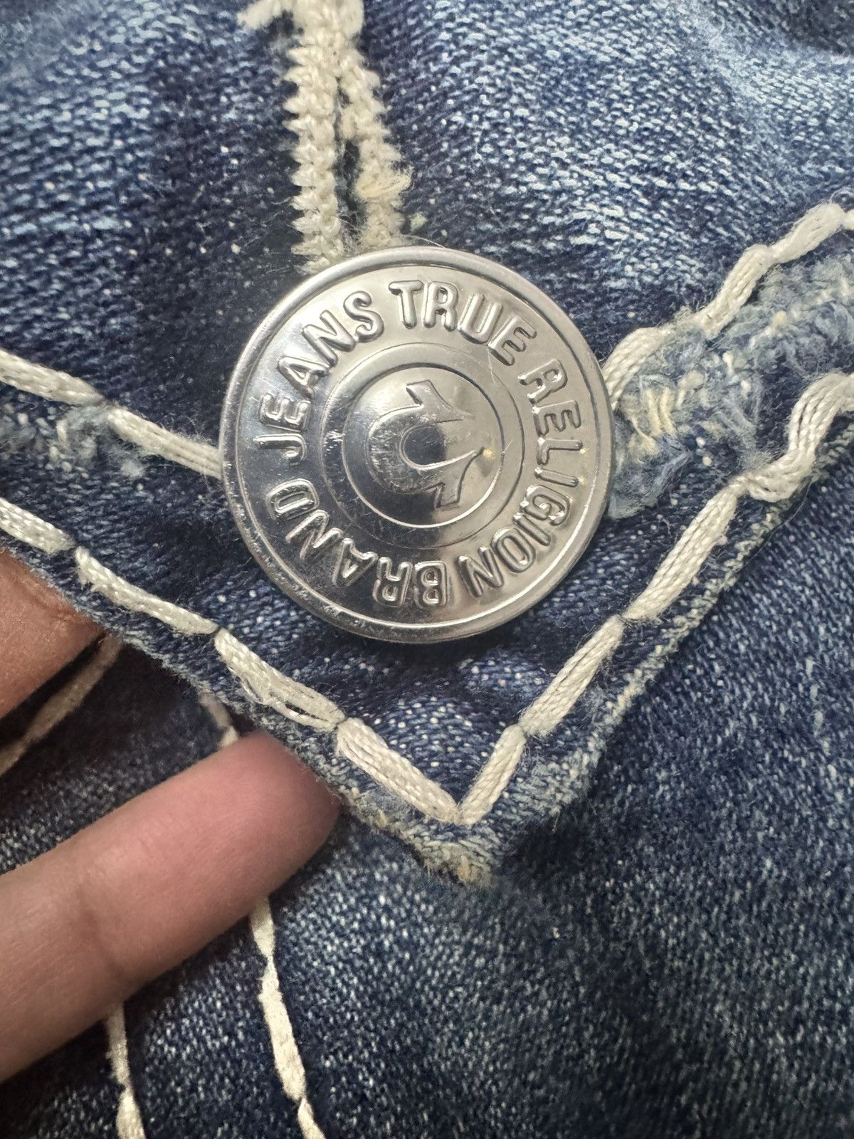 True Religion TRUE RELIGION JOEY SUPER T FLAP FLARE JEANS Size US 34 / EU 50 - 4 Thumbnail