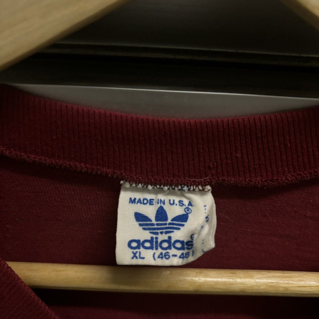 Adidas × Vintage Vintage 80s adidas ringer T-Shirt Size US XL / EU 56 / 4 - 4 Thumbnail