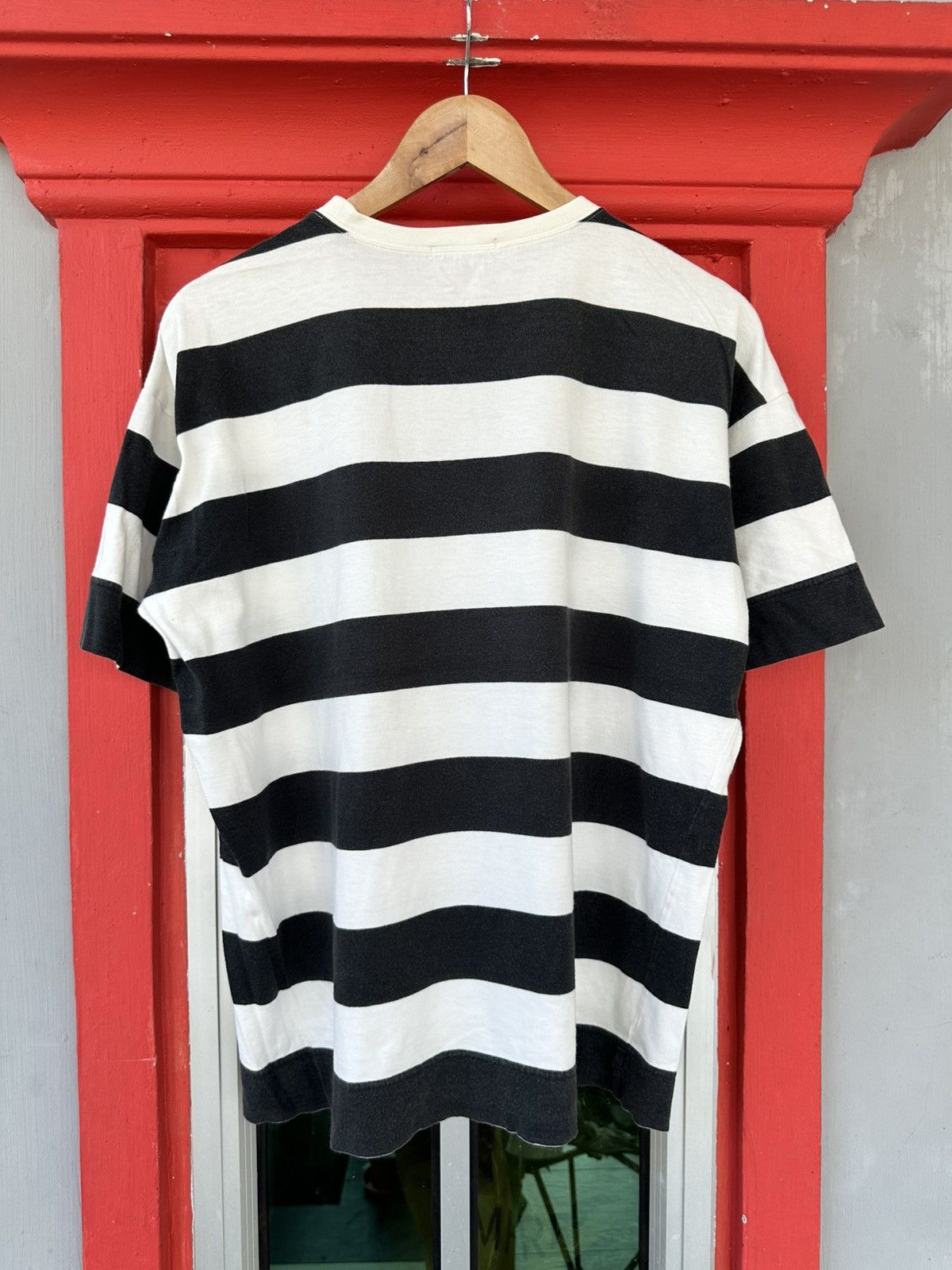 Issey Miyake Vintage Issey Miyake Stripe Tee Size US M / EU 48-50 / 2 - 2 Thumbnail