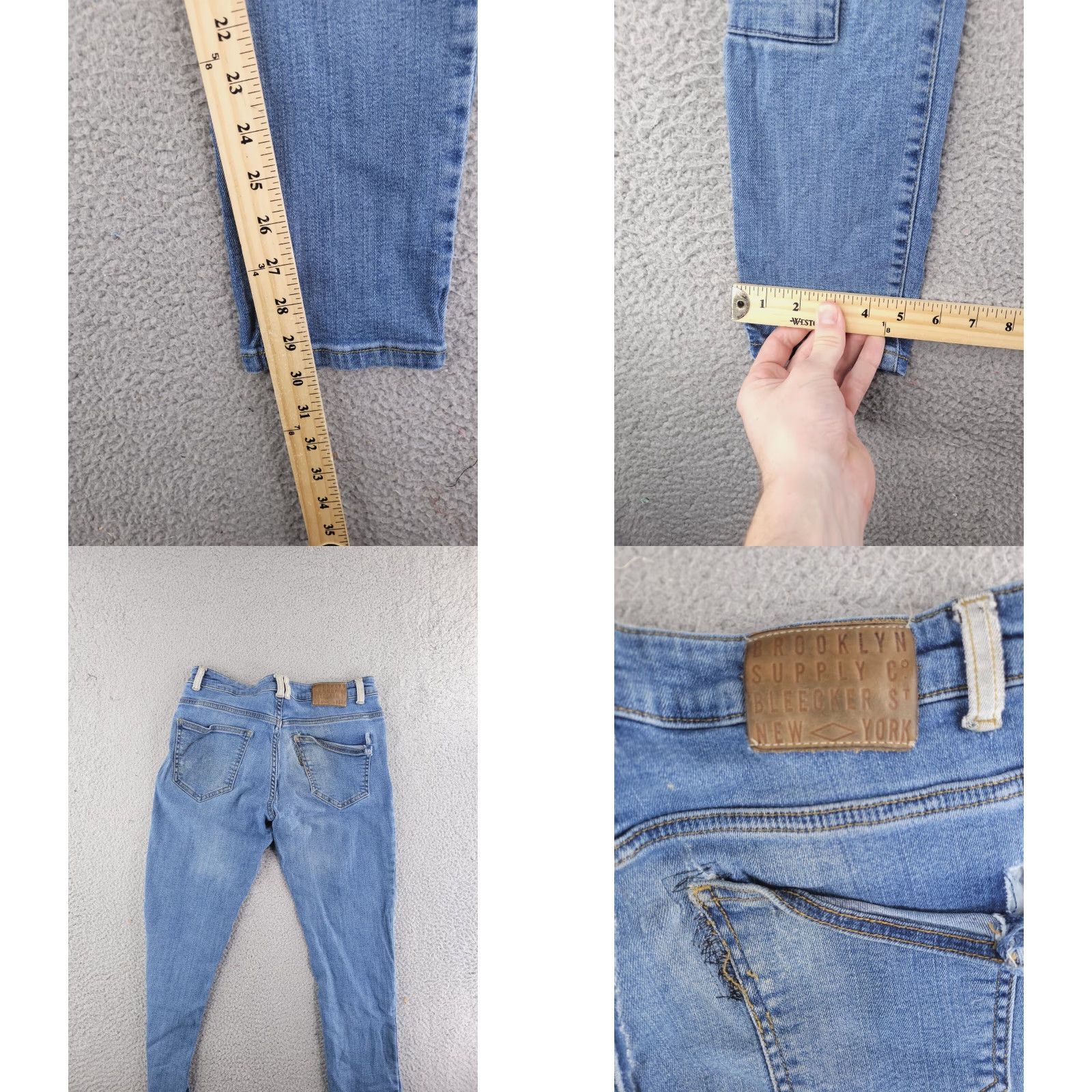 Vintage BSC jeans Mens 28x30 Blue SUPER SKINNY patchwork Jeans Mens 28 30 Blue Skinny Vintage? Size US 28 / EU 44 - 8 Thumbnail