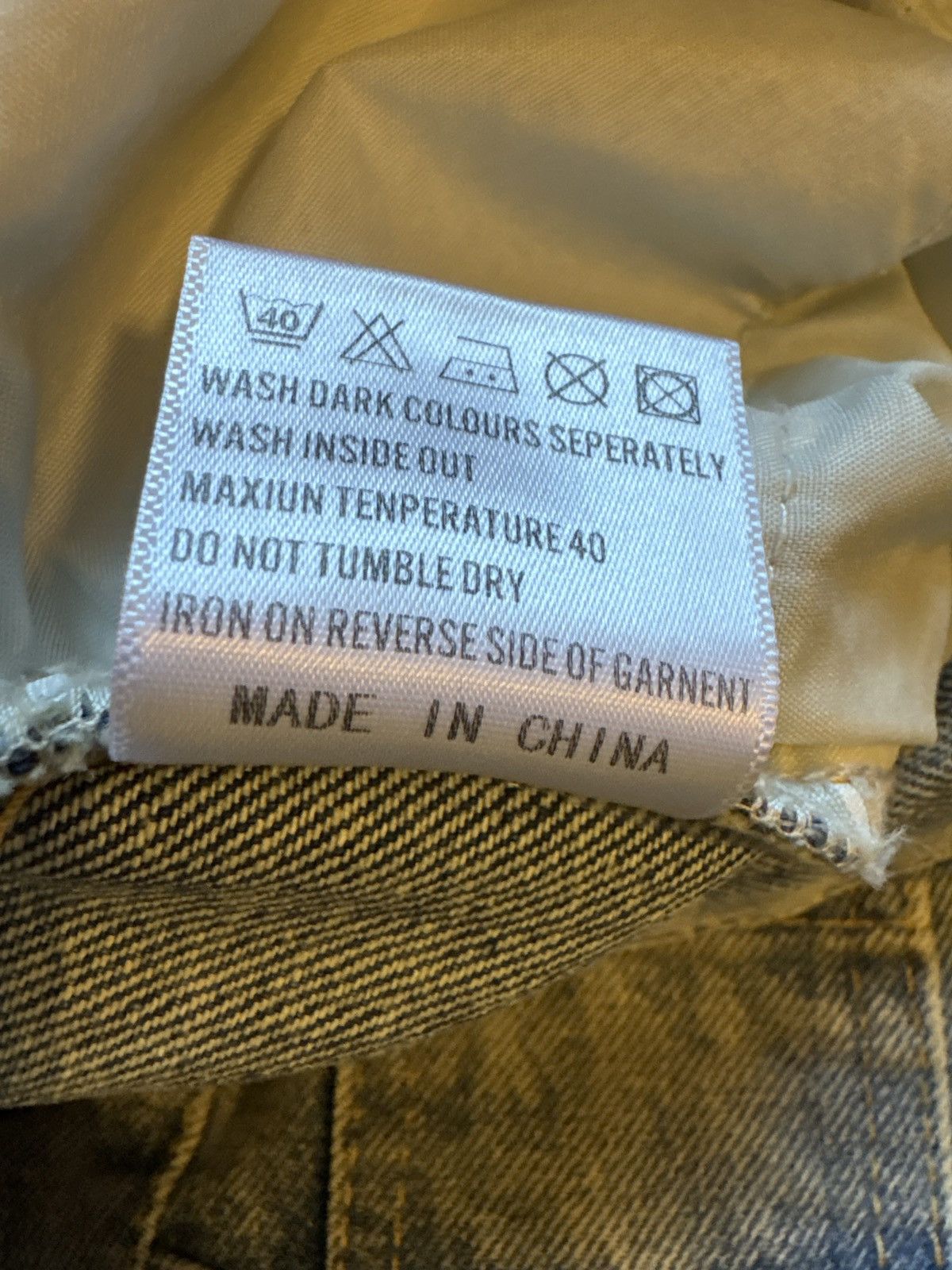 Other Mud Dyed Washed, distressed Blue Baggy Jeans Size US 35 - 9 Thumbnail